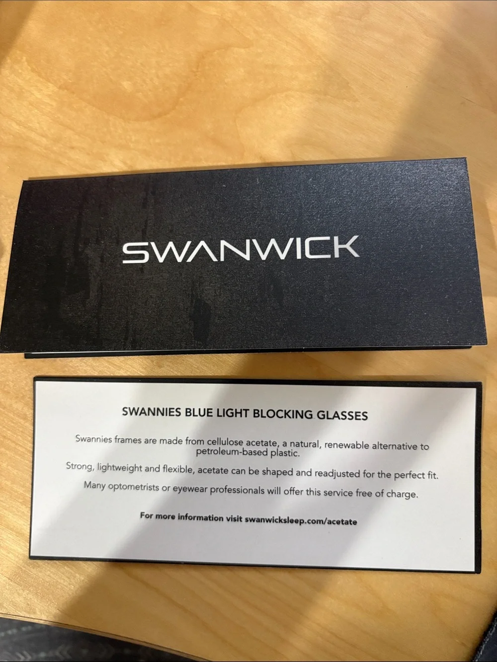 Swanwick Glasses Swannies Night Classic Black. Blue light blocking